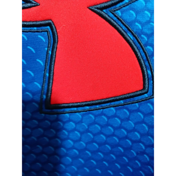 Under Armour Men's Storm Hoodie in Colbalt Blue with Red Logo & Kangaroo Pocket - Picture 7 of 9